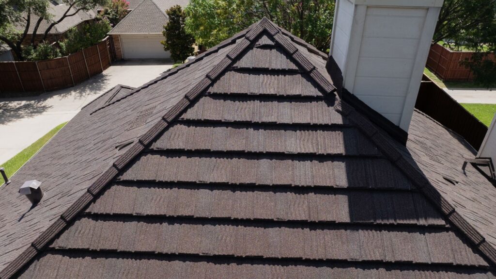 Completed residential roof replacement in Richardson, Texas